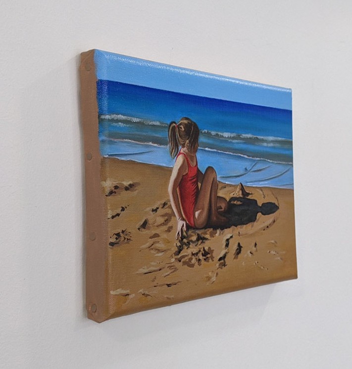 ▷ Sur le sable by Valérie-Anne Bertin, 2021, Painting