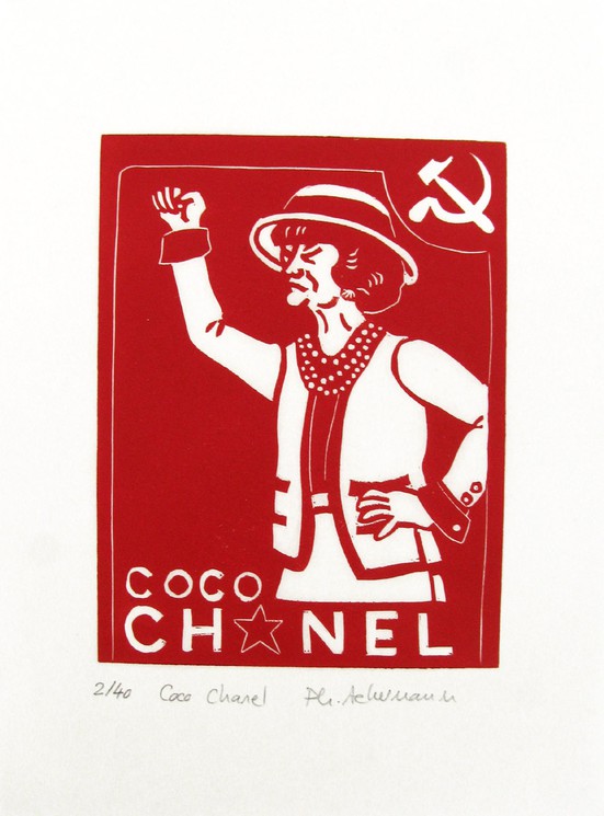 ▷ Coco Chanel by Philippe Achermann, 2021, Print