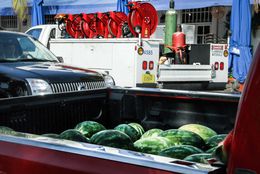 Photographie, Watermelons in Truck, Miami Beach, Florida USA, Dennis Church