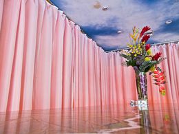 Photographie, Restaurant Ceiling and Curtain, Florida USA, Dennis Church
