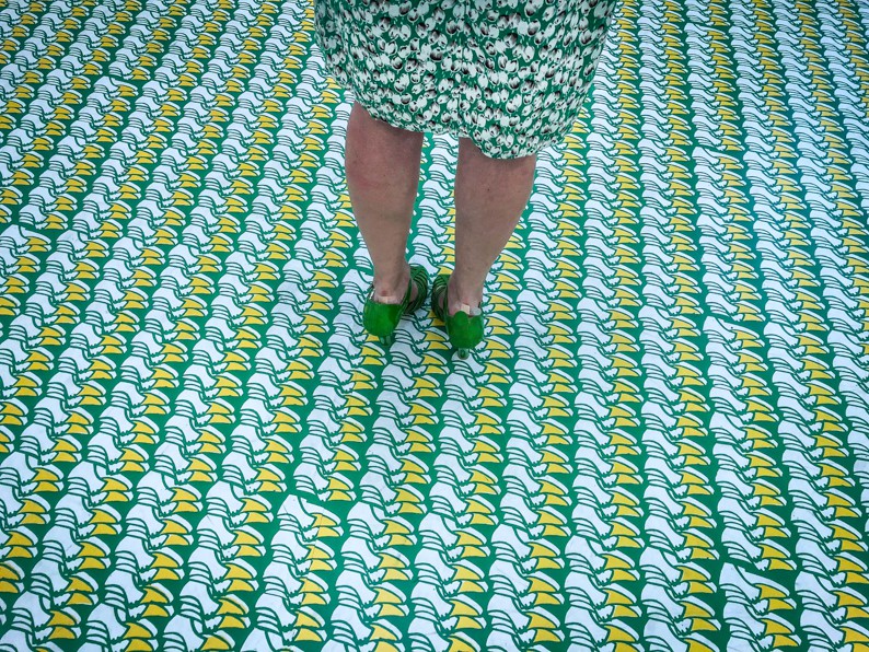 Dennis Church, Woman with Green Shoes, New York City Dennis Church, Woman with Green Shoes, New York City