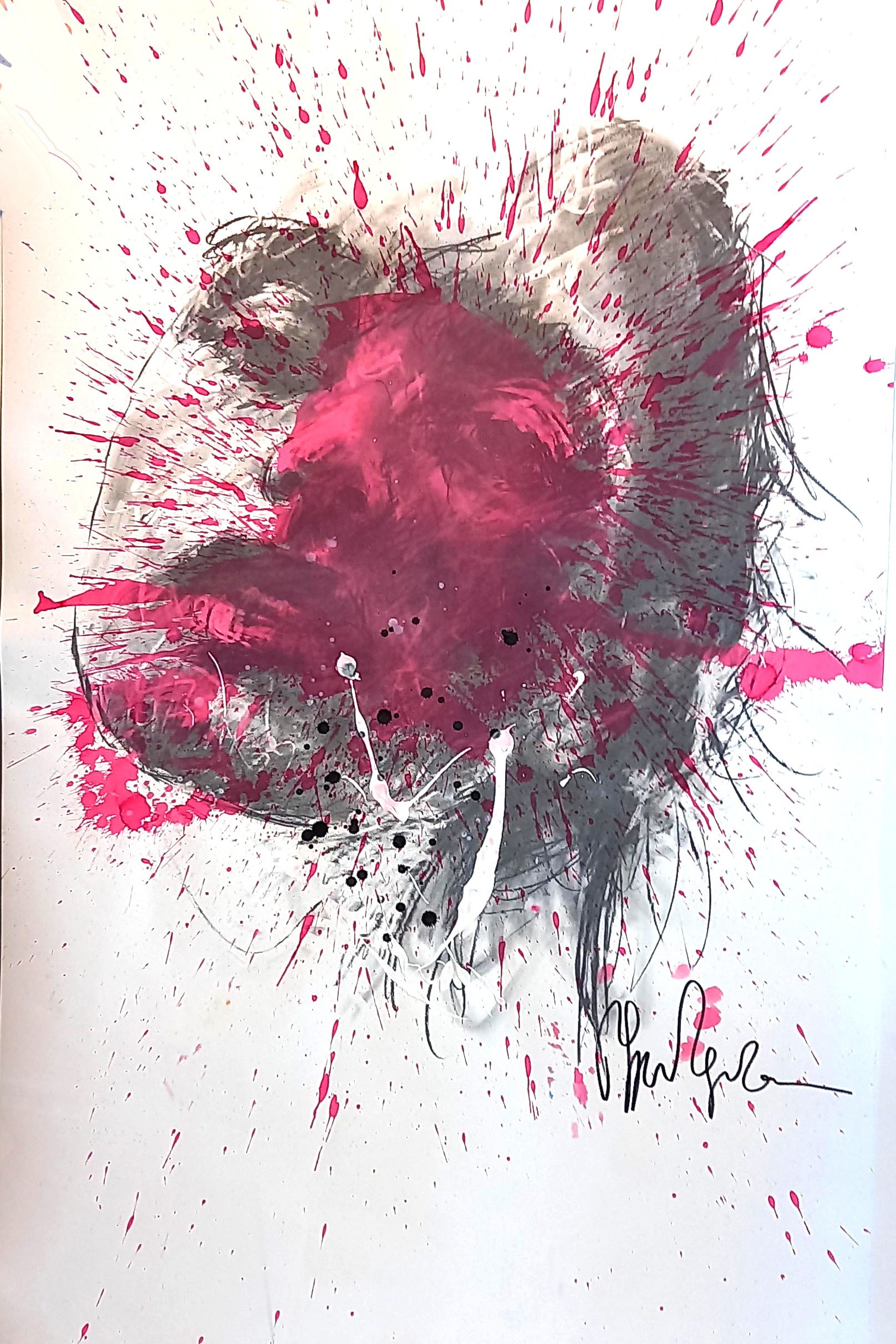 Philippe Pasqua, Portrait Rose Philippe Pasqua, Portrait Rose