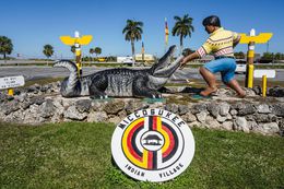 Photographie, Aligator Sculpture, Florida Everglades, Dennis Church