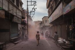 Fotografien, Holi street, India 2018, Hervé All