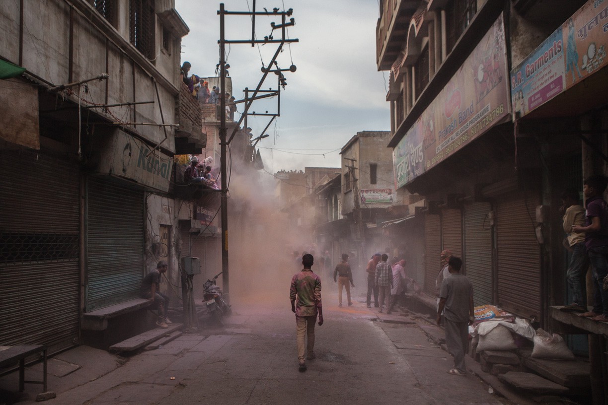 Hervé All, Holi street, India 2018 Hervé All, Holi street, India 2018