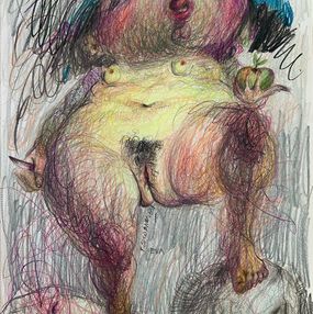 Fine Art Drawings, Adam and Eve I, Fredy Escobar Vega