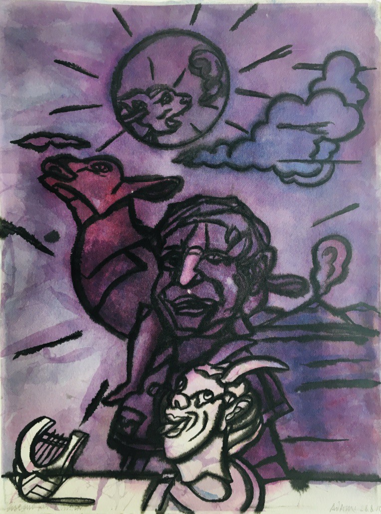 Valerio Adami, Disegno per l'Odissea di Omero Valerio Adami, Disegno per l'Odissea di Omero