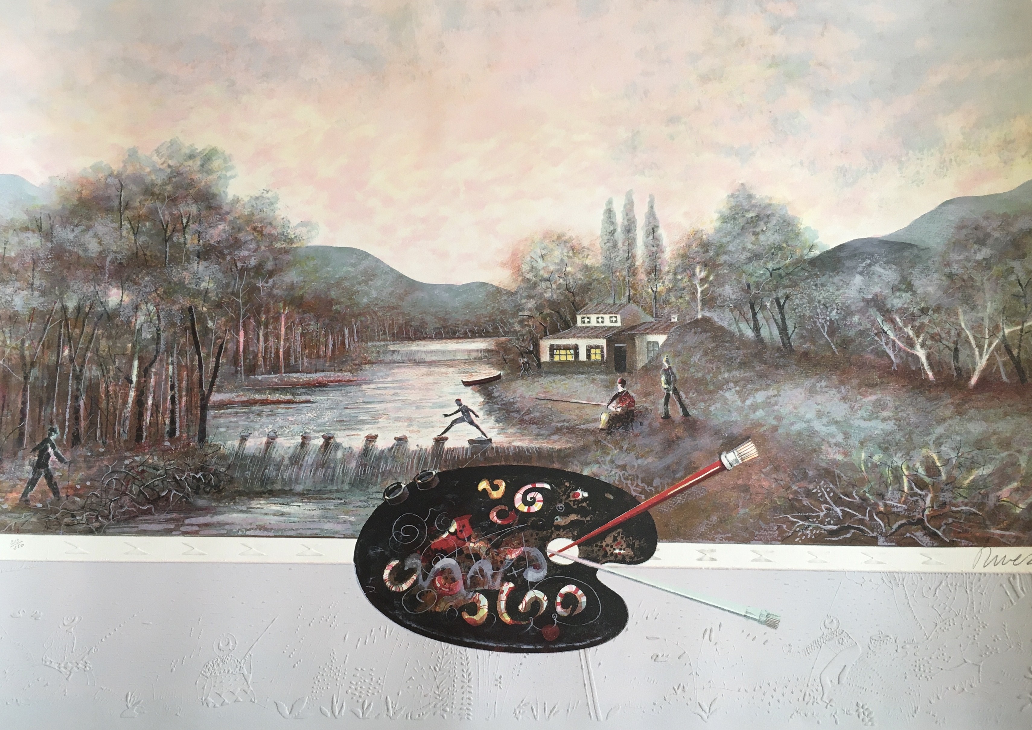 Antonio Rivera, Paysage d'hiver Antonio Rivera, Paysage d'hiver