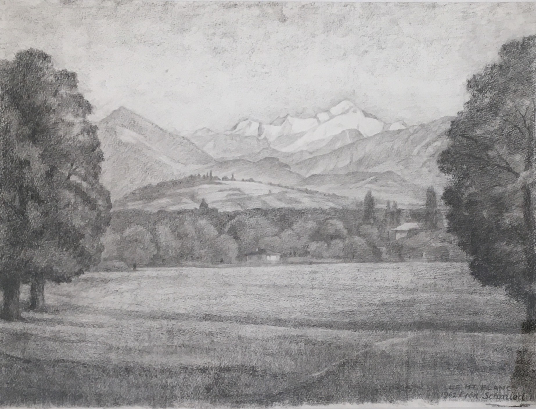 Frédéric Schmied, Vue sur le Môle et le Mont-Blanc Frédéric Schmied, Vue sur le Môle et le Mont-Blanc