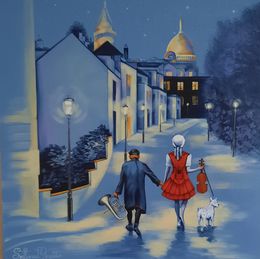 Peinture, Sur les collines du Montmartre, Svitlana Loguinoff Gryshko