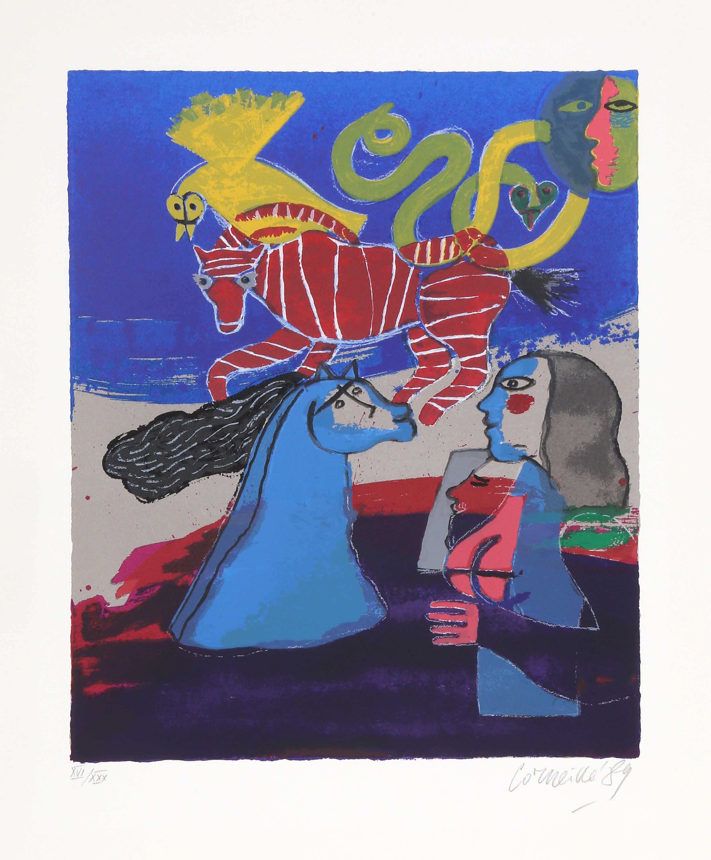 Corneille, From the Portfolio of Six Rêves Peints 4 Corneille, From the Portfolio of Six Rêves Peints 4