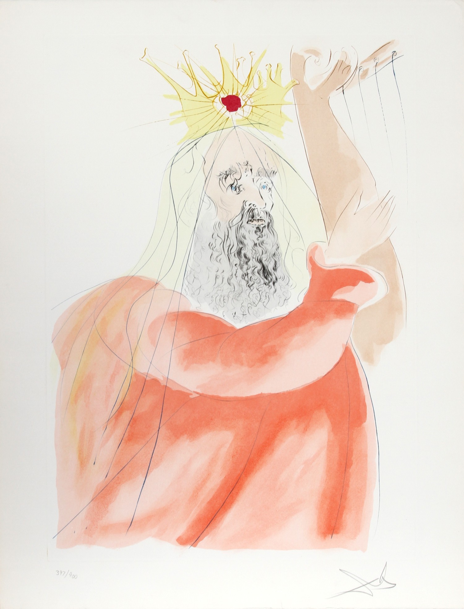 Salvador Dali, King David from Our Historical Heritage Salvador Dali, King David from Our Historical Heritage