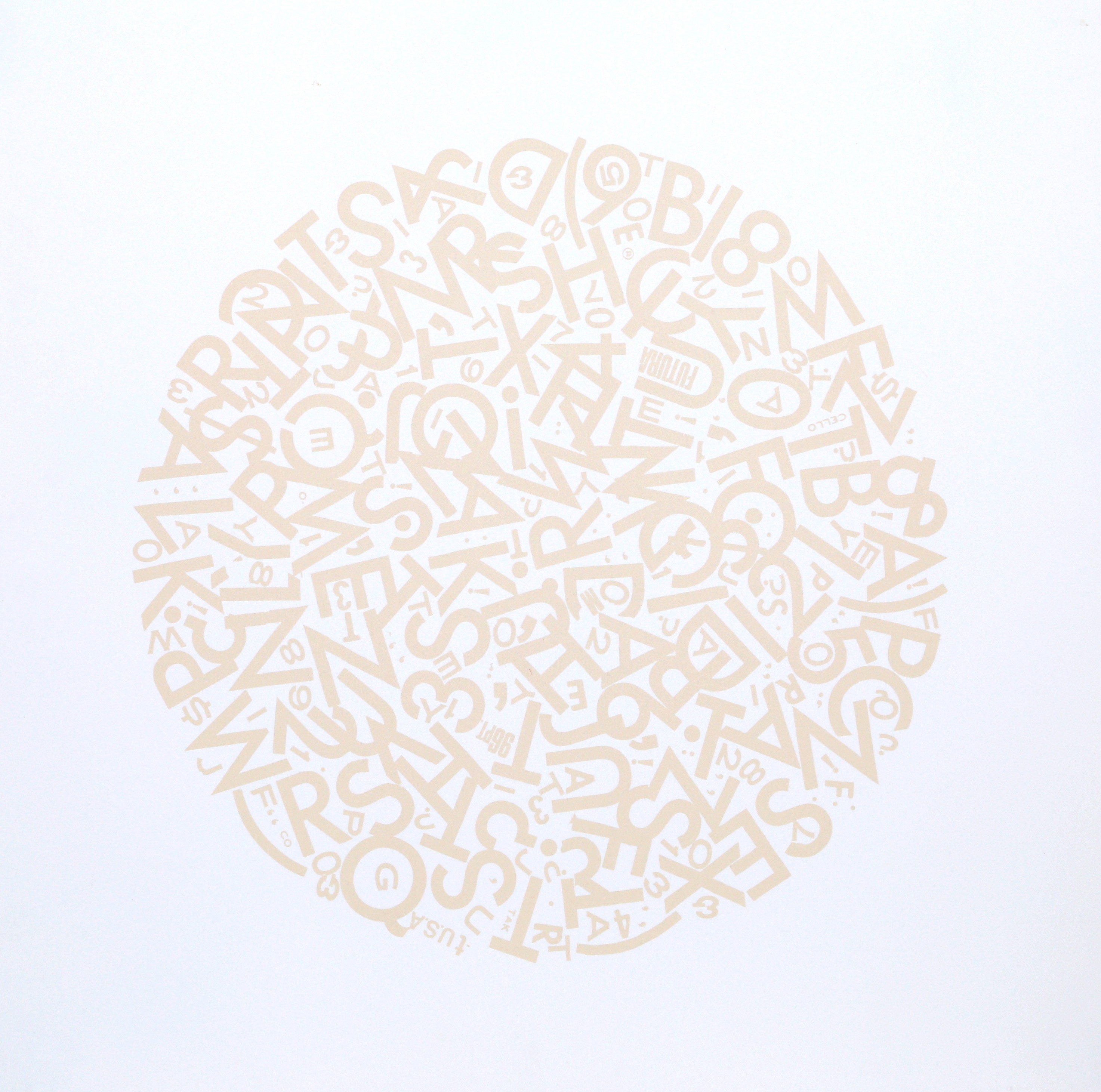 Jules Engel, The Alphabet (Beige) Jules Engel, The Alphabet (Beige)