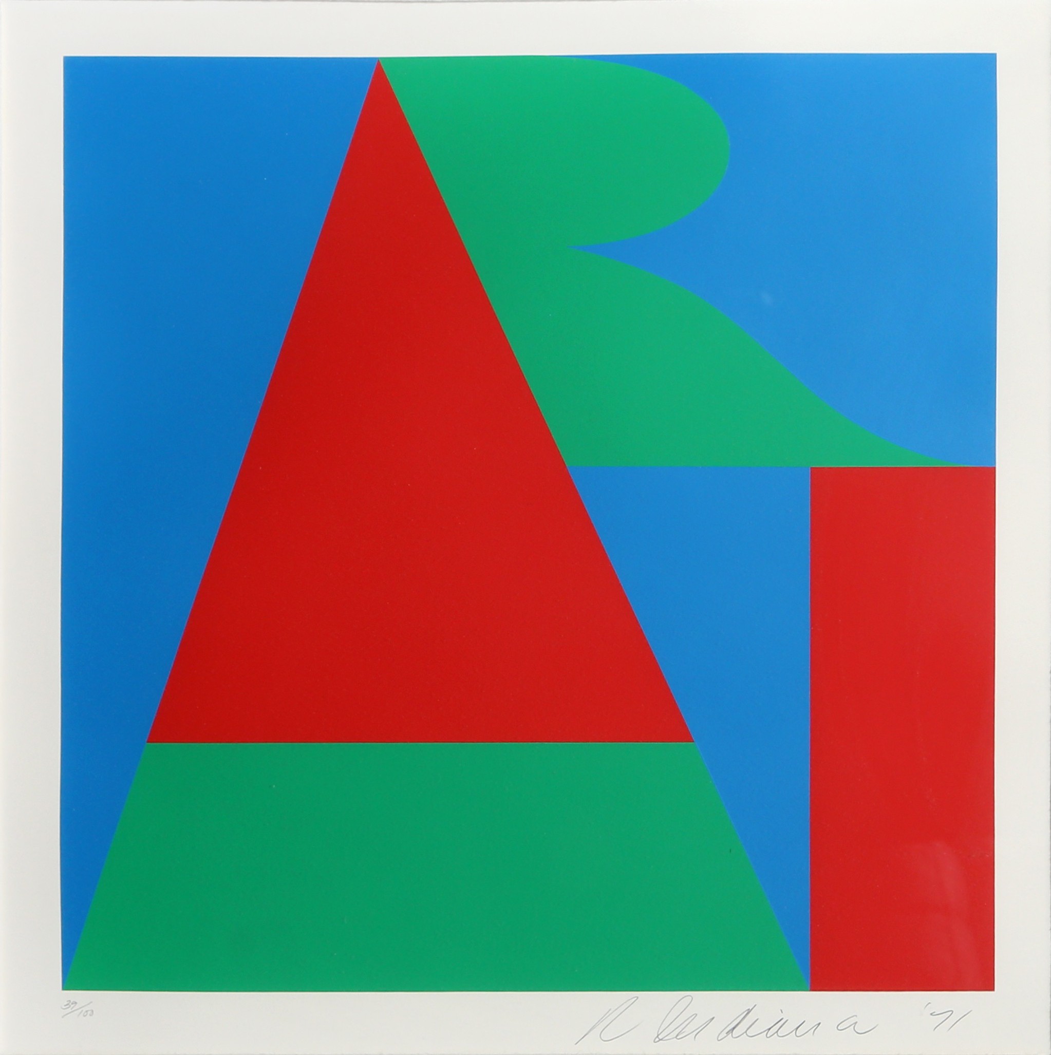 Robert Indiana, Art from the On the Bowery Portfolio Robert Indiana, Art from the On the Bowery Portfolio