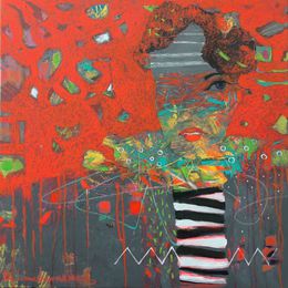 Peinture, Shade of mood is red, Kateryna Lemesheva