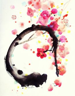 Painting, Méditation fleurs, Sounya Whang