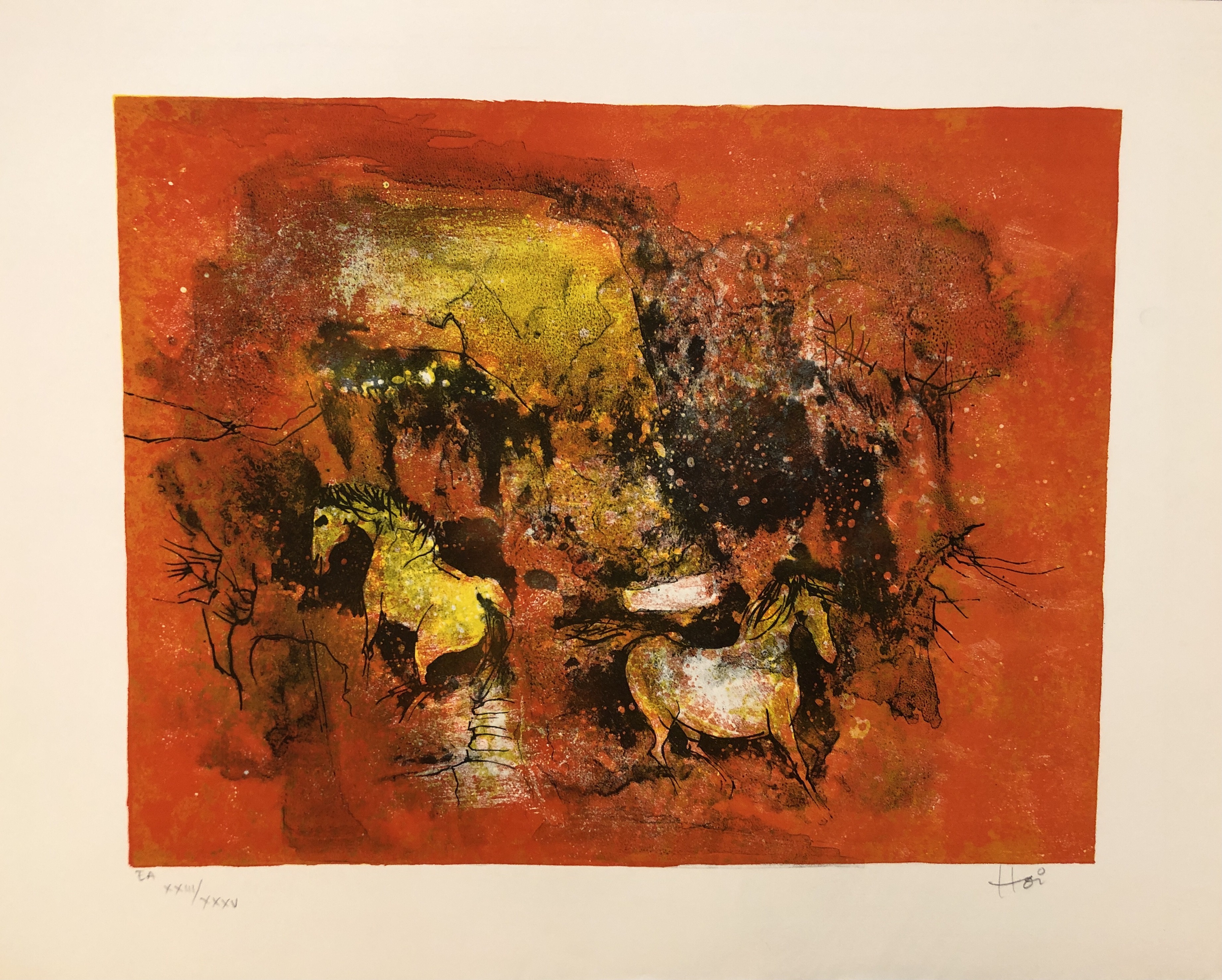Hoi Lebadang, Cheval blanc et jaune Hoi Lebadang, Cheval blanc et jaune