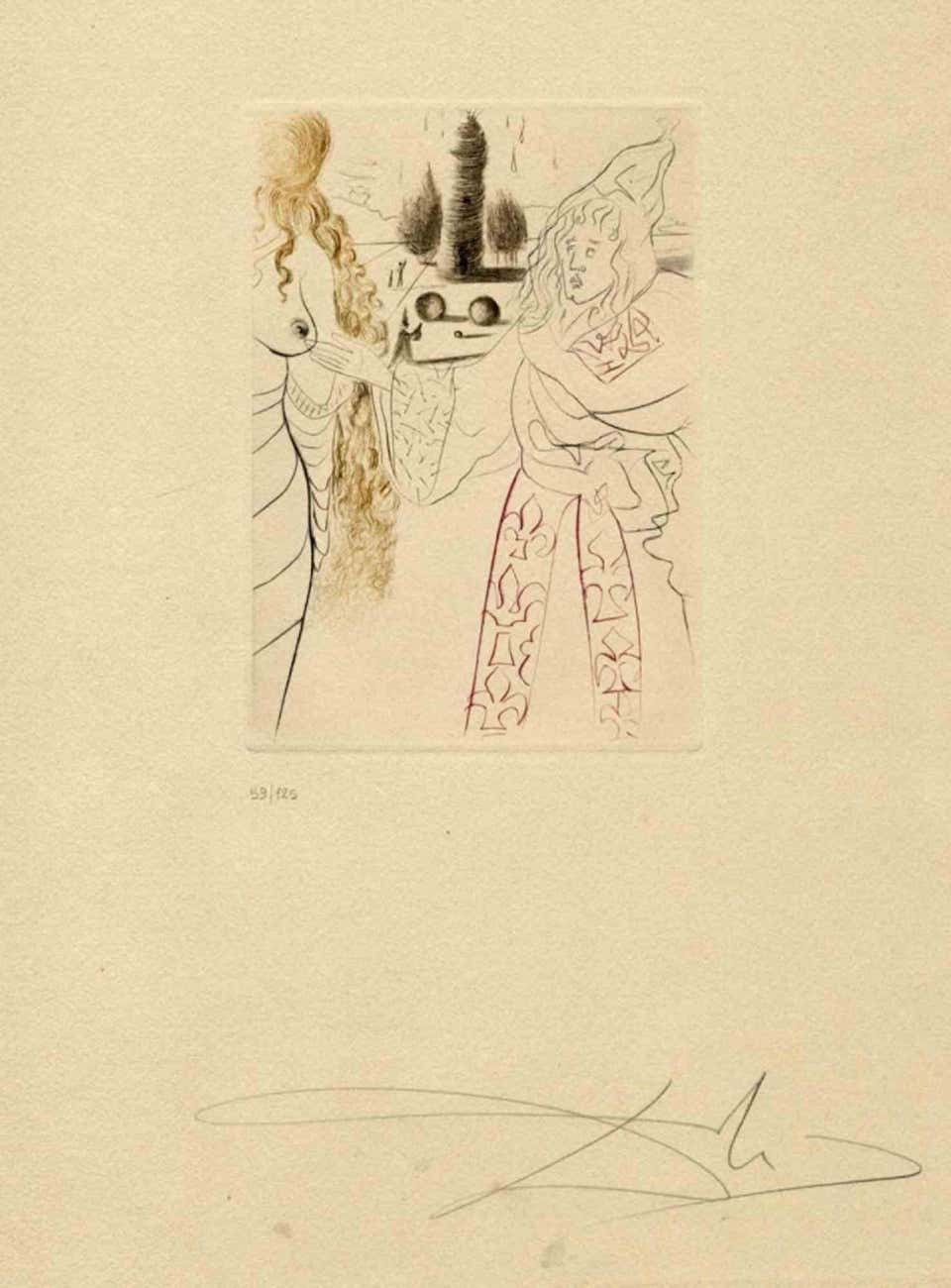 Salvador Dali, La Femme Adultère Salvador Dali, La Femme Adultère