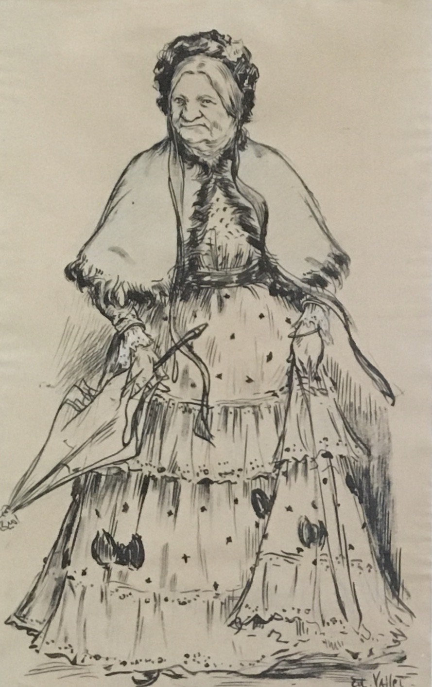 Edouard Eugène Vallet, La Mère Fénollan (la Mère marchande) Edouard Eugène Vallet, La Mère Fénollan (la Mère marchande)