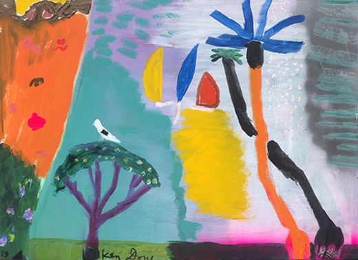 Ken Done, Yellow, blue and red Sails, Print