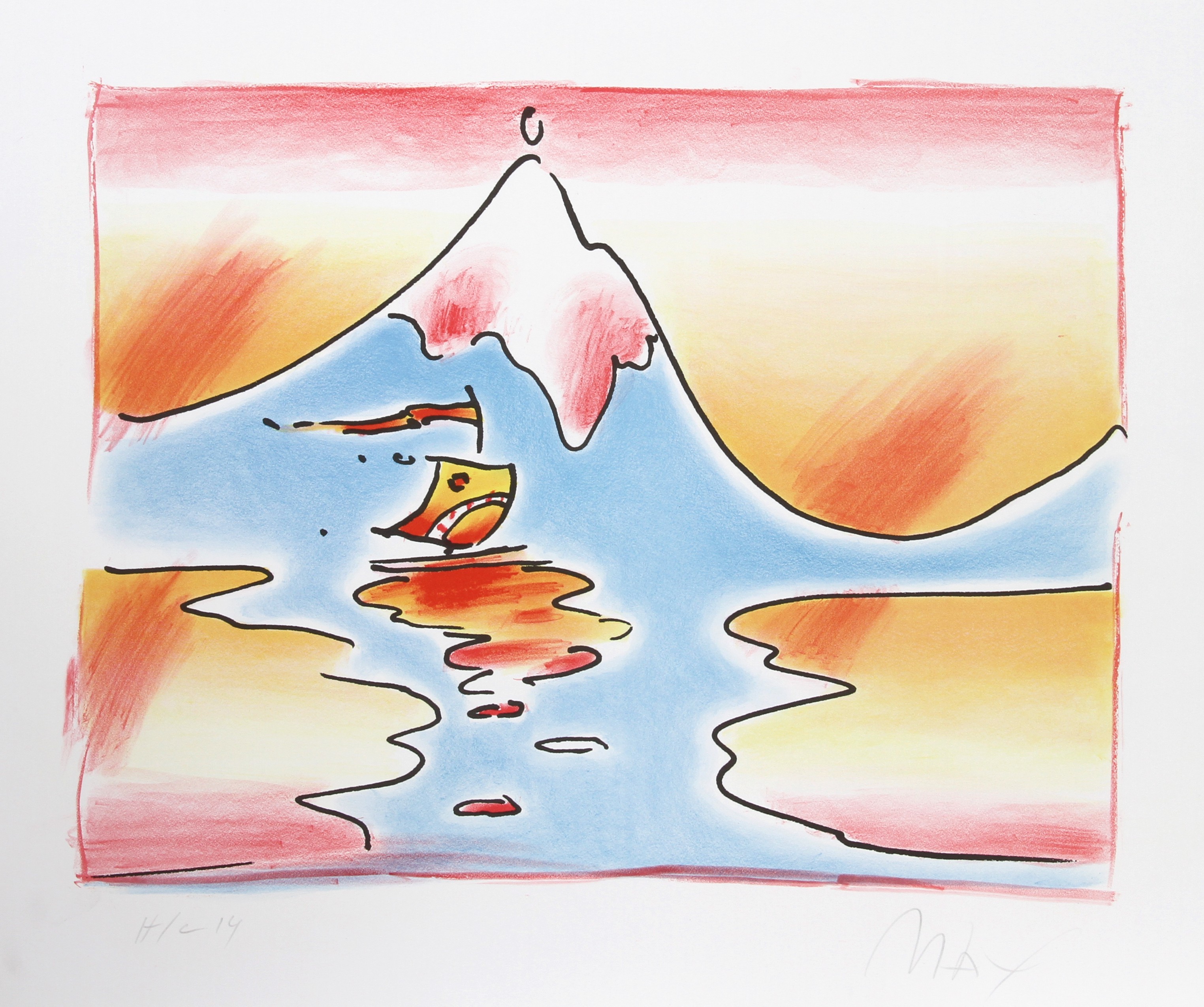 Peter Max, Himalayan Valley Peter Max, Himalayan Valley