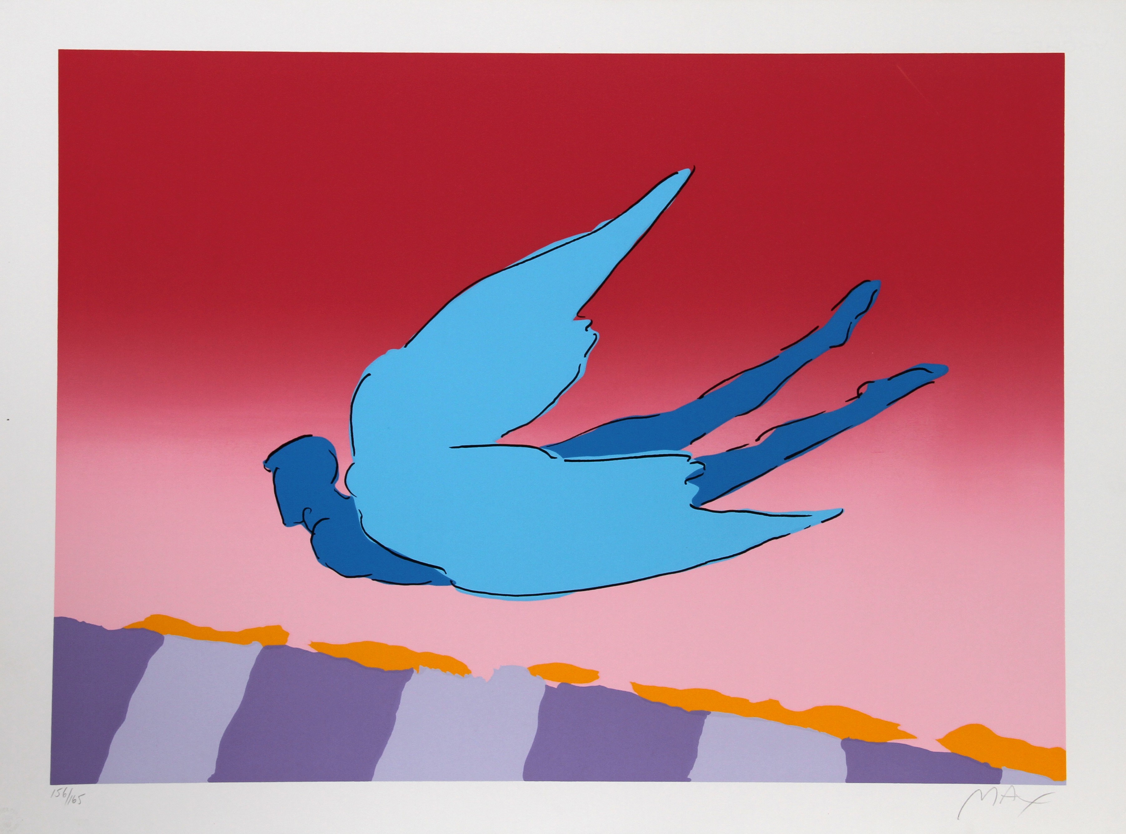 Peter Max, Pink Sky Flyer Peter Max, Pink Sky Flyer