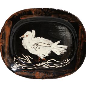 Print, Colombe sur Lit de Paille (Dove on a Straw Bed) (variant), Pablo Picasso