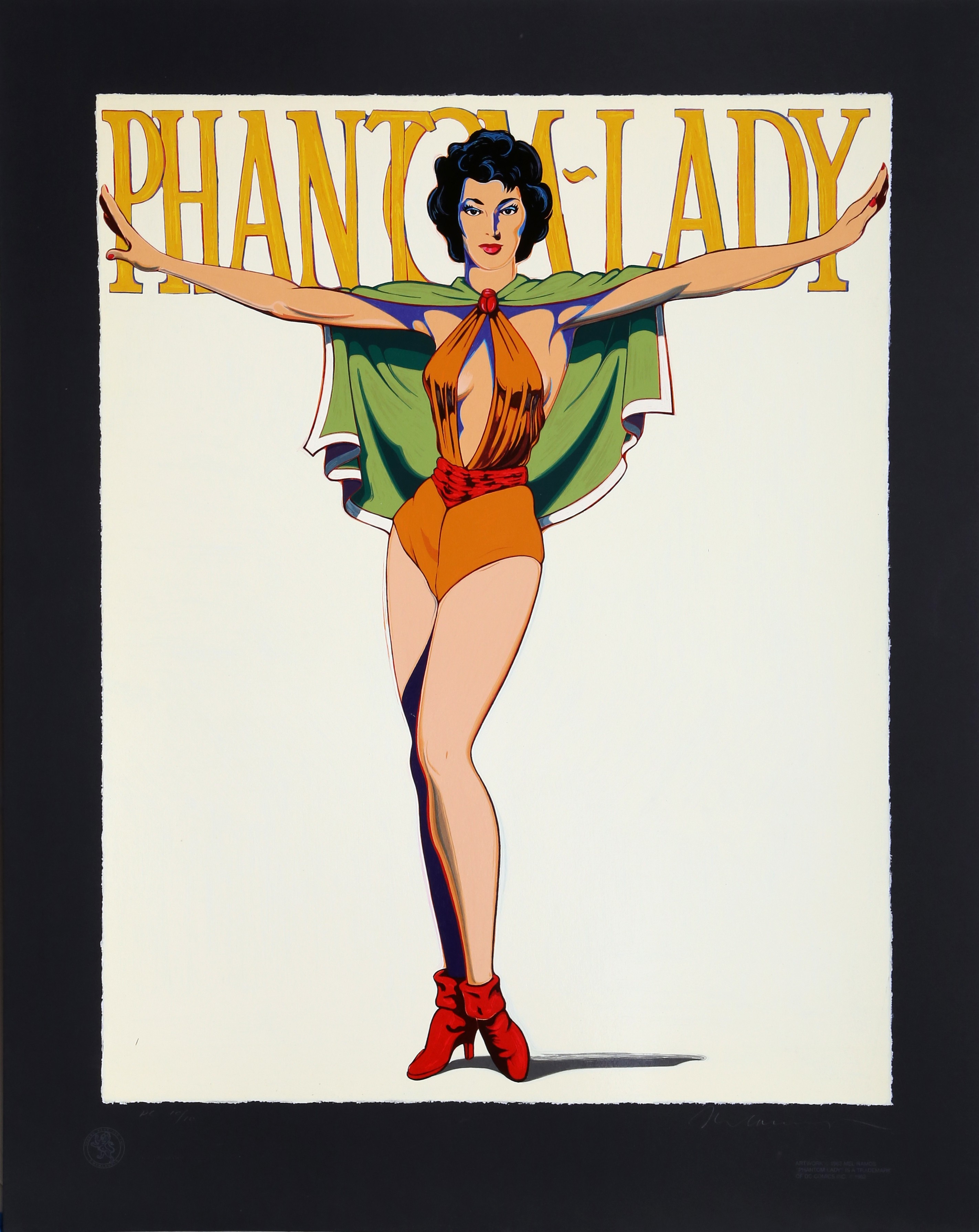 Mel Ramos, Phantom-Lady (Black) Mel Ramos, Phantom-Lady (Black)