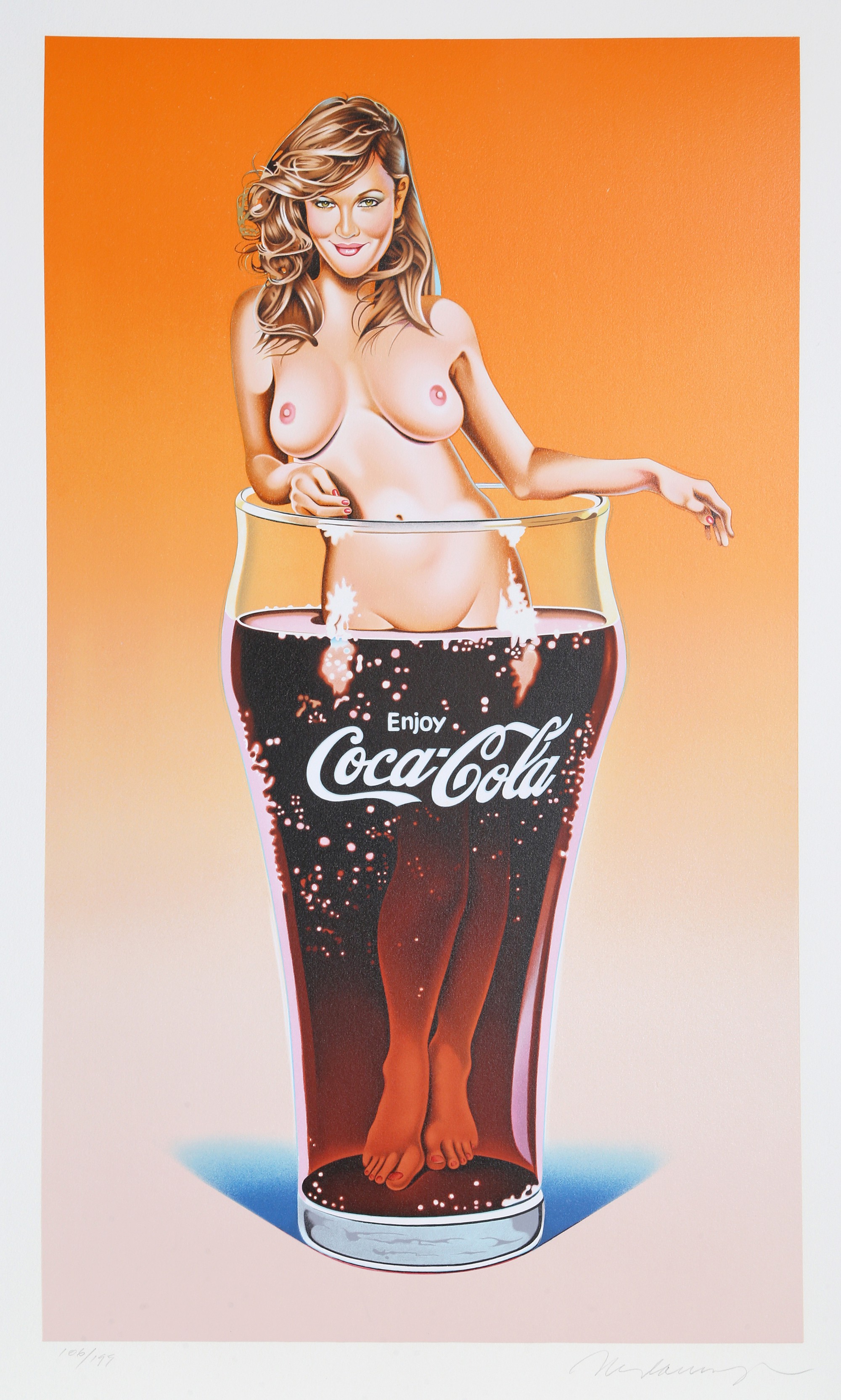 Mel Ramos, The Pause that Refreshes (Drew Barrymore) Mel Ramos, The Pause that Refreshes (Drew Barrymore)