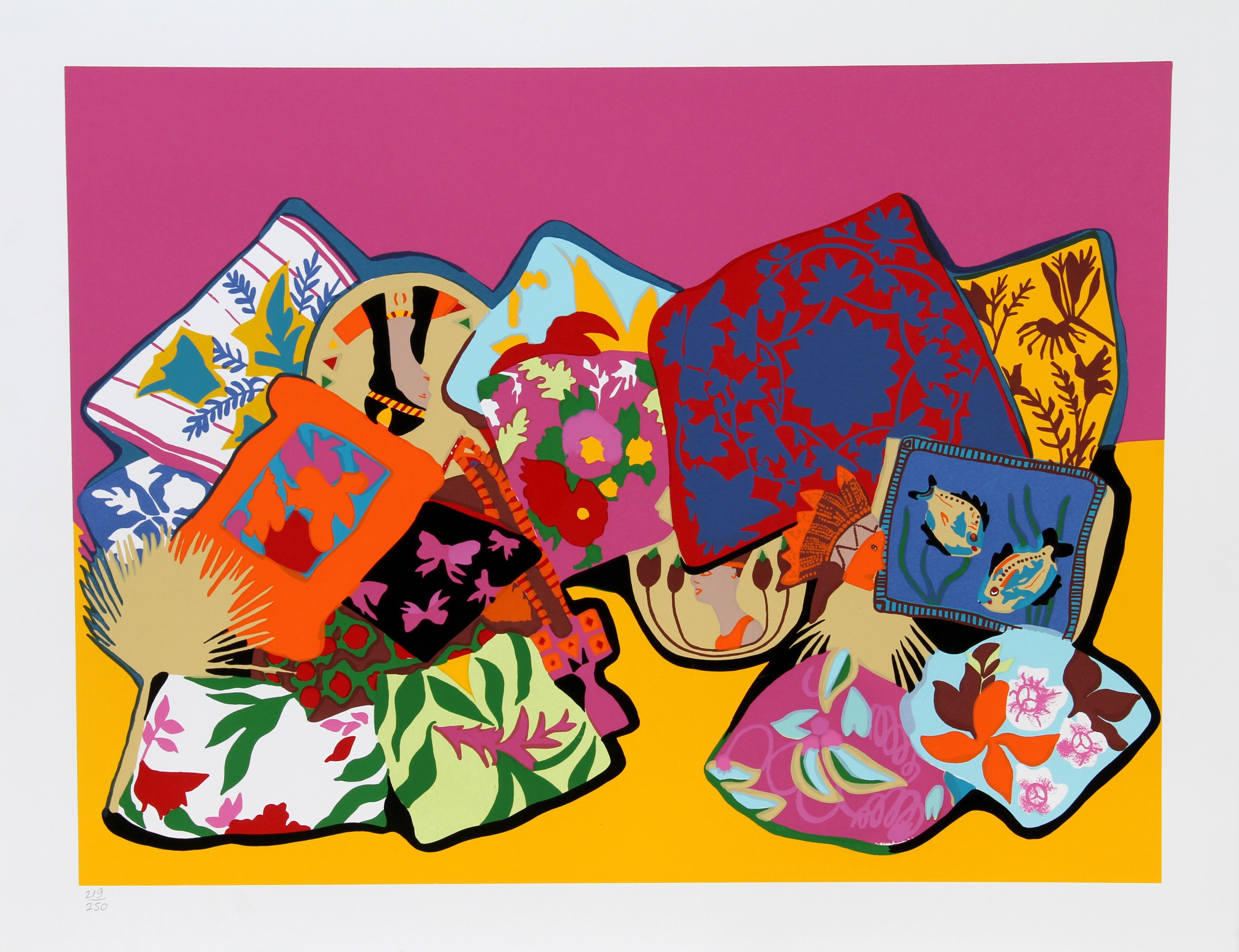 Hunt Slonem, Pillow Painting Hunt Slonem, Pillow Painting