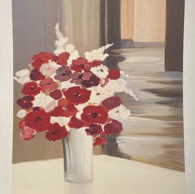 Drucke, Le bouquet rouge, Jean-Pierre Lange