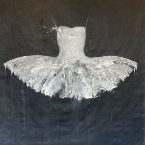 Painting, White dress, Ewa Bathelier