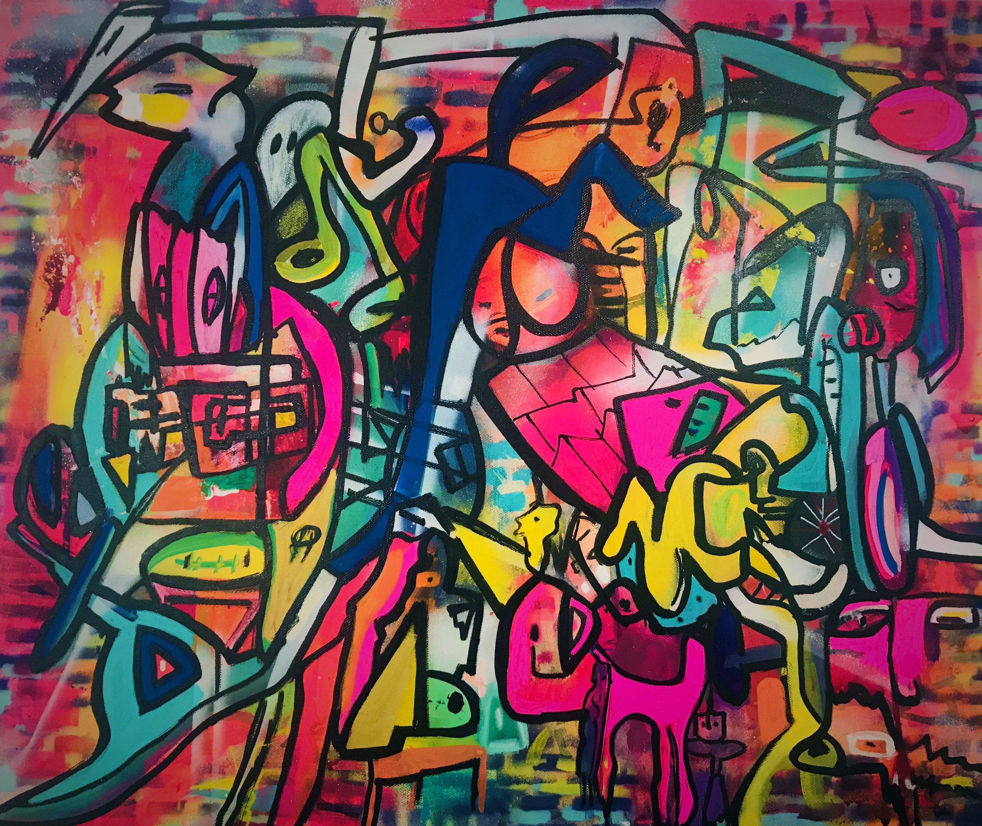 Muriel Deumie, Street expressionniste abstrait Muriel Deumie, Street expressionniste abstrait