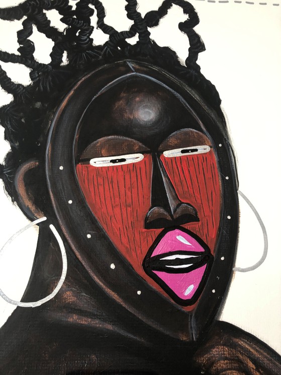 ▷ Big Mama by Yves Fredy Gbais Obou, 2021, Painting
