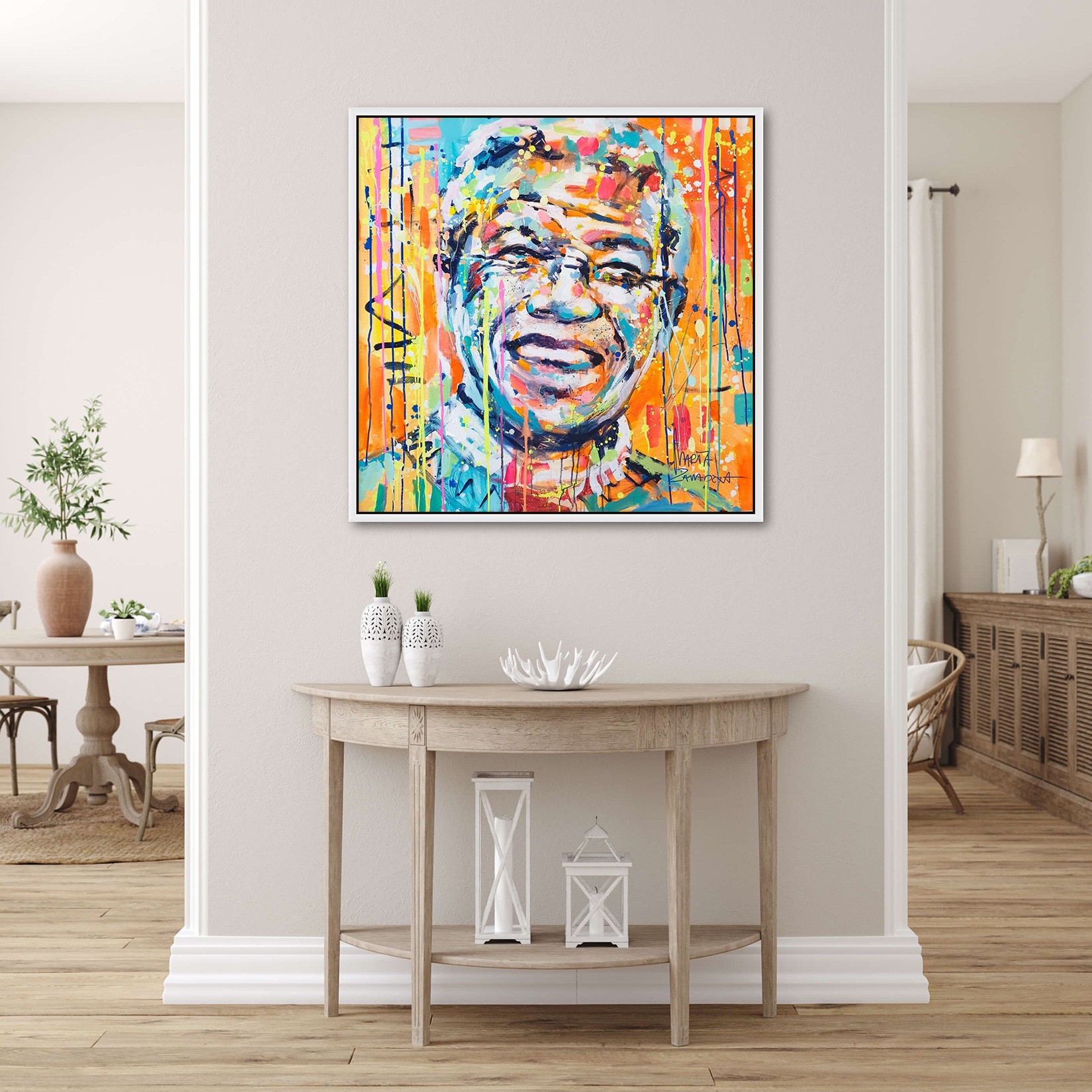 Nelson Mandela by Marta Zawadzka, 2021 | Painting | Artsper