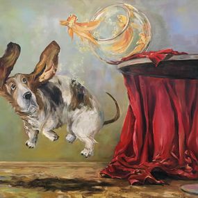 Gemälde, Flying in a dream and in reality, Evgeniya Kapatskaya