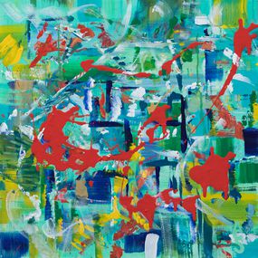 Painting, Faux-semblants - série Abstraction, Anne Scandella