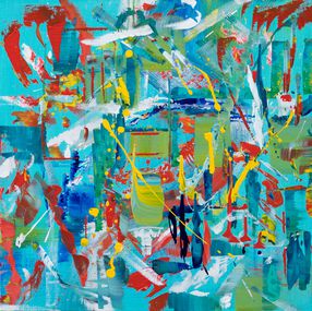 Painting, Honfleur - série Abstraction, Anne Scandella