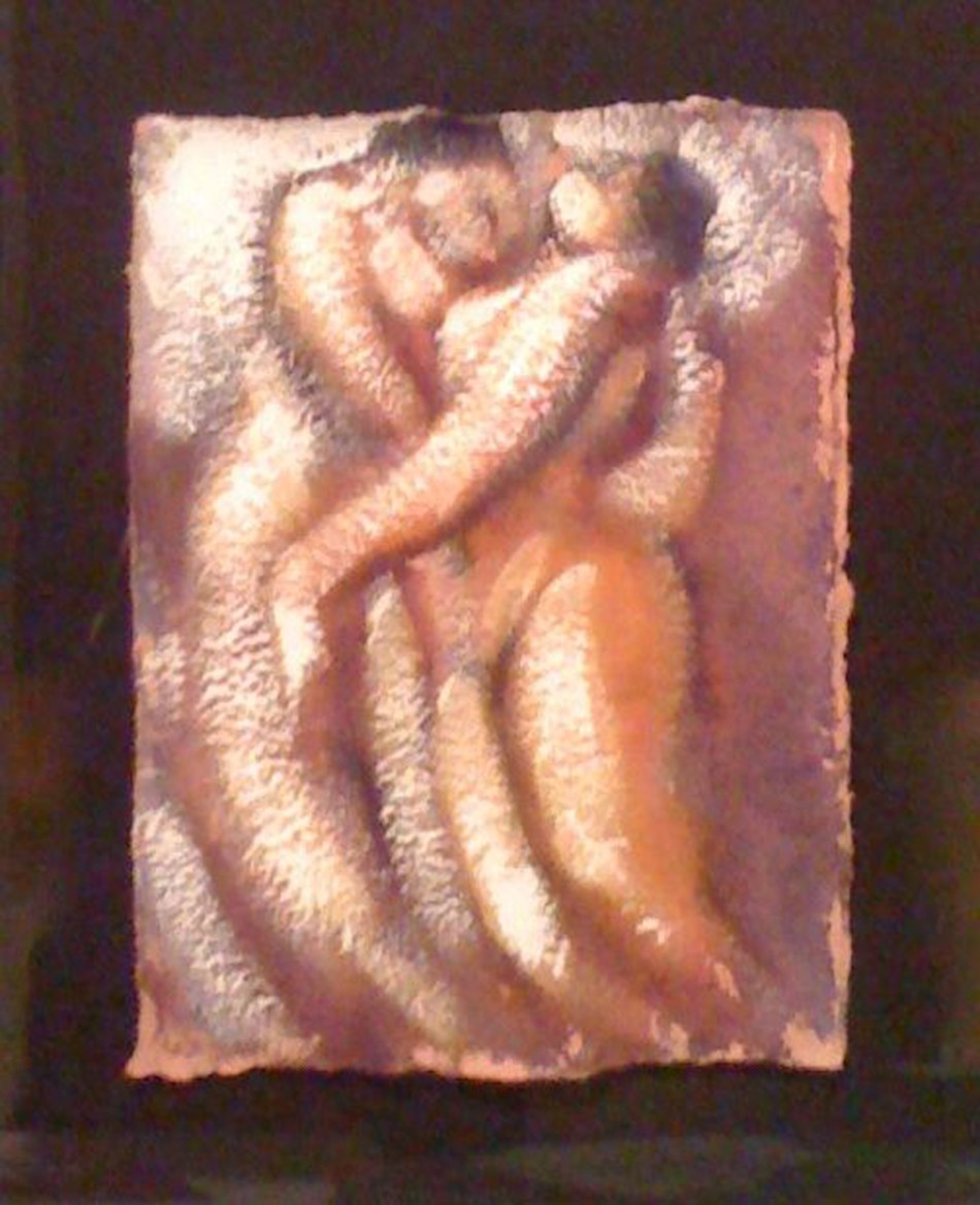Reza, Pastel Two nude ladies Reza, Pastel Two nude ladies