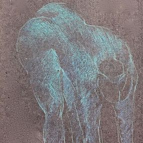 Peinture, Nu bleu 1986  Blue nude, Reza
