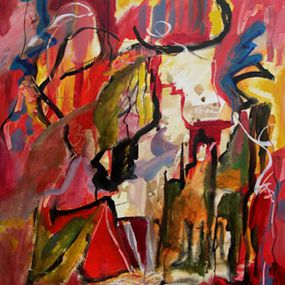 Painting, Taureau, Josette Dubost