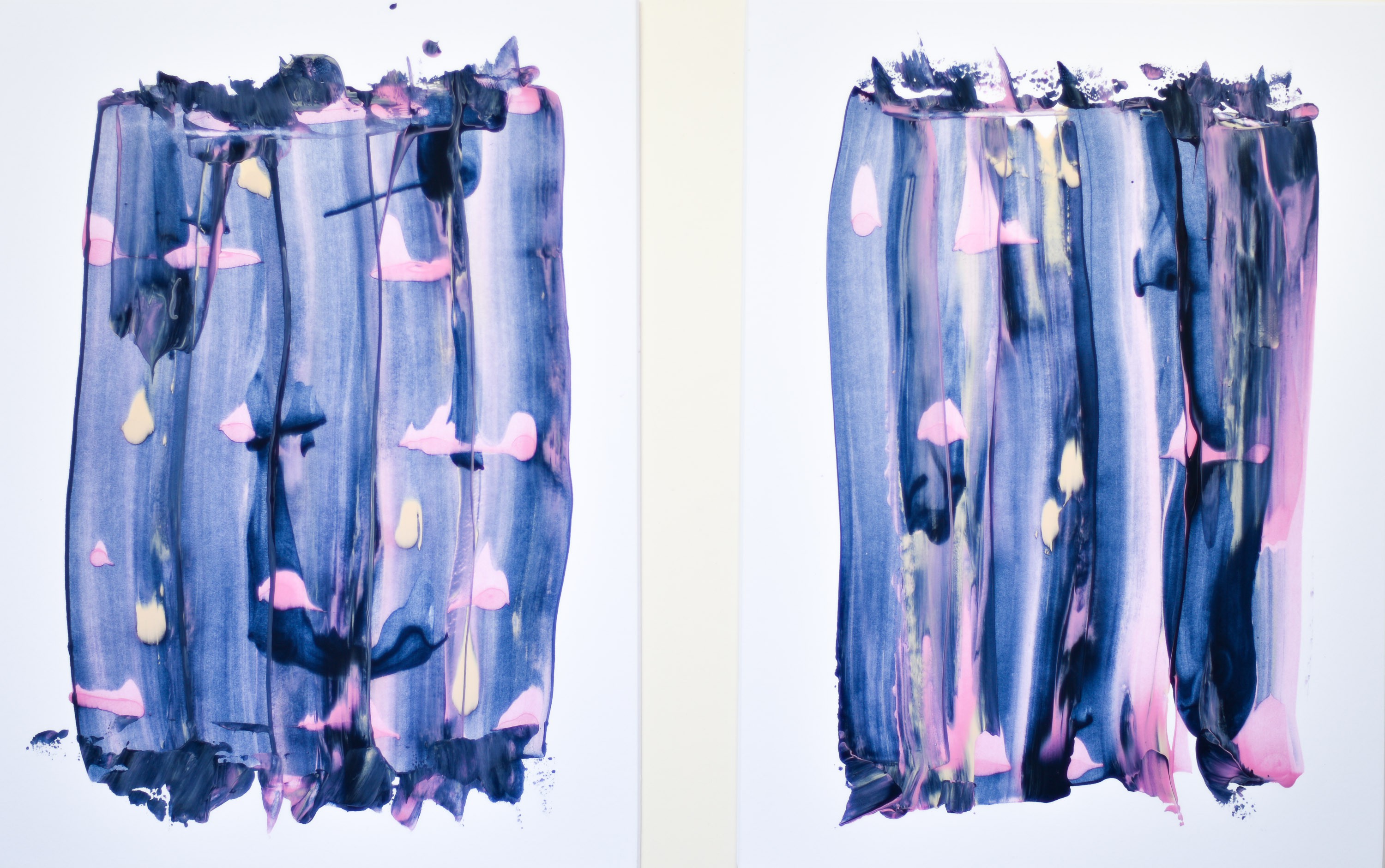 Gina Vor, Purple Diptych Gina Vor, Purple Diptych