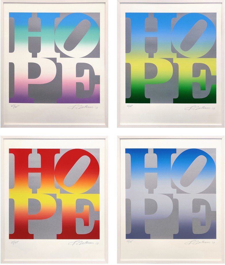 Robert Indiana, Four Seasons of Hope Portfolio (Silver) Robert Indiana, Four Seasons of Hope Portfolio (Silver)