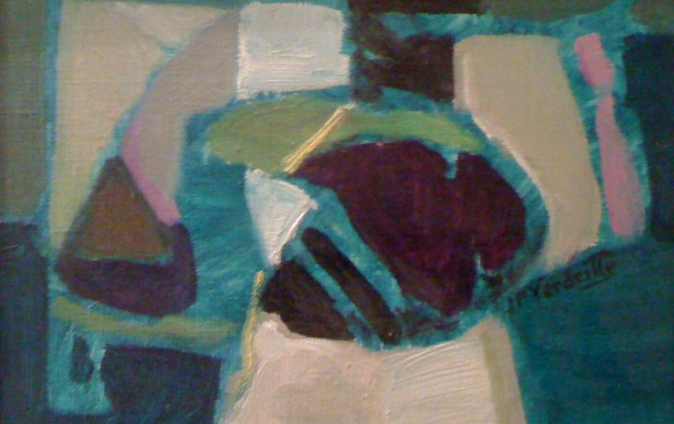 Jean-Pierre Verdeille, 1977 Green Abstraction verte Jean-Pierre Verdeille, 1977 Green Abstraction verte