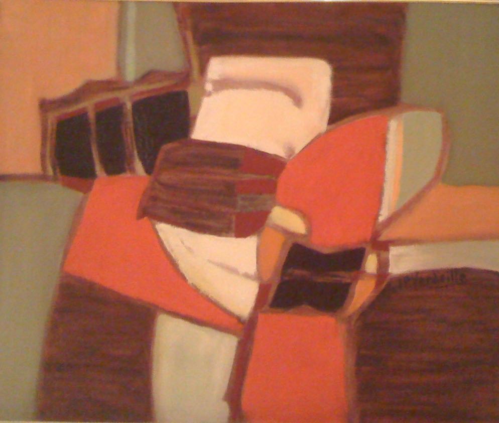 Jean-Pierre Verdeille, 1979 Red Abstraction Rouge Jean-Pierre Verdeille, 1979 Red Abstraction Rouge