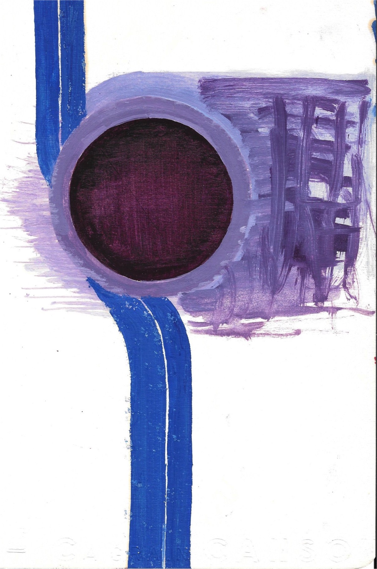 Moon Shin, Purple SUN Abstraction Soleil Pourpre 1972 Moon Shin, Purple SUN Abstraction Soleil Pourpre 1972