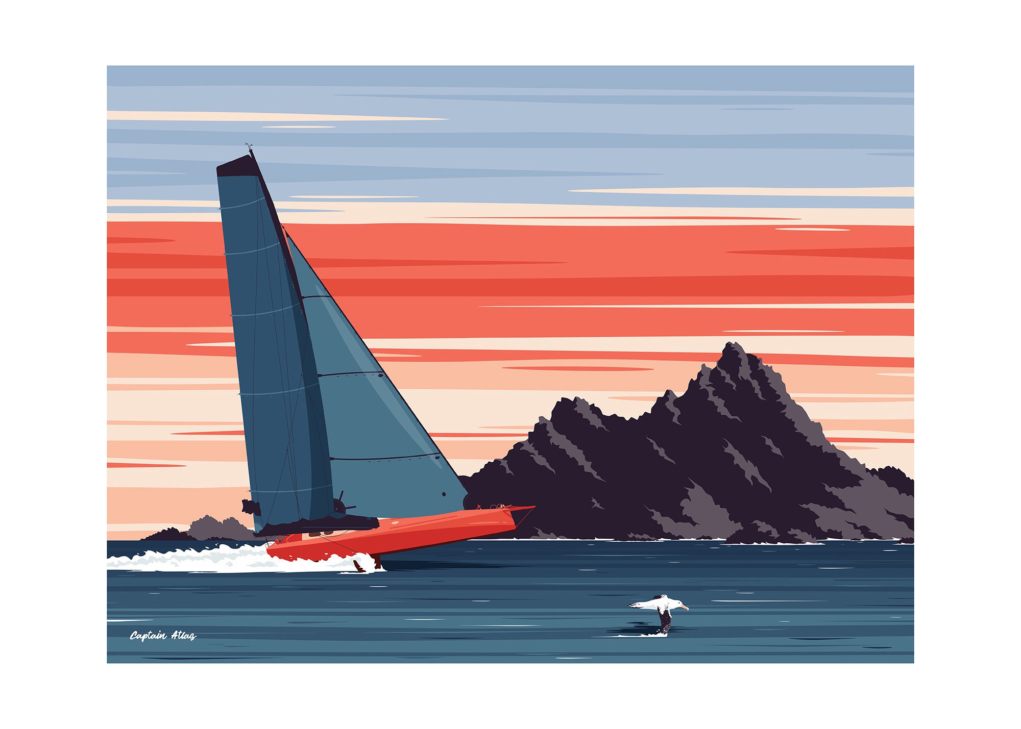 Captain Atlas, Cap Horn - Digital Art digigraphie Captain Atlas, Cap Horn - Digital Art digigraphie