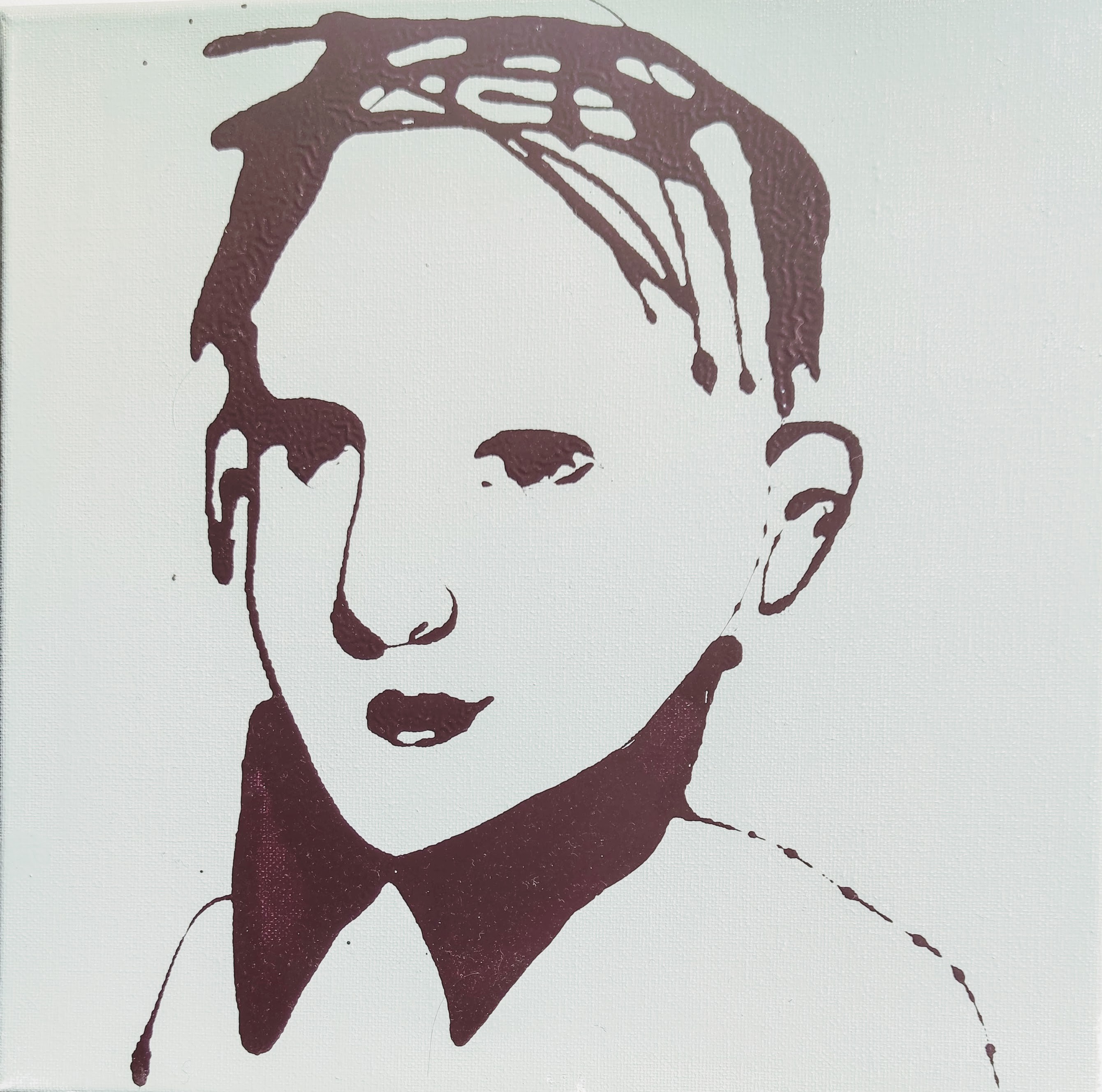 Laurent Godard, Le brillant Baptiste - Portrait en dripping Laurent Godard, Le brillant Baptiste - Portrait en dripping