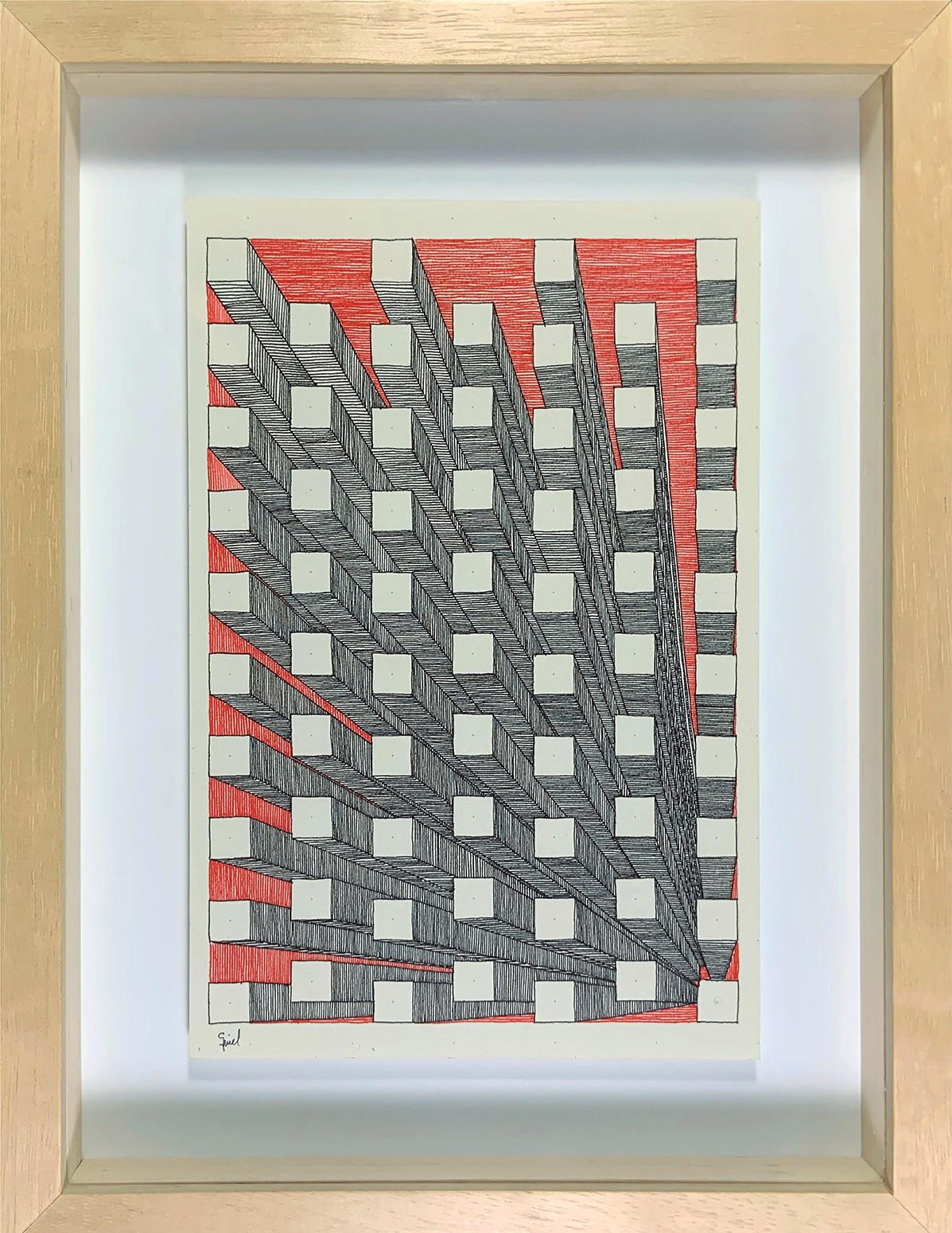 Rodrigo Spinel, Bloques Desalineado 2 (Framed) Rodrigo Spinel, Bloques Desalineado 2 (Framed)