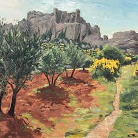 Gemälde, Baux de Provence, André Lac